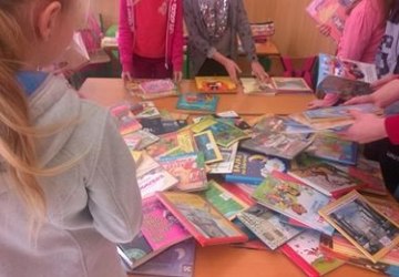 Spotkanie z czytelnikami ze szkół w Andrzejówce i Miliku