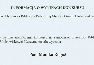 Wybór nowego Dyrektora Biblioteki