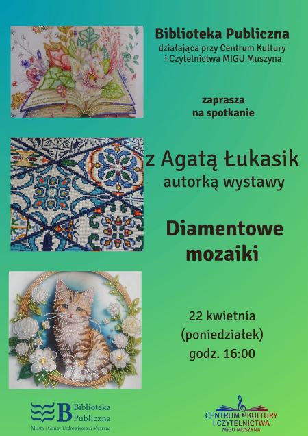 Zapraszamy na spotkanie z Agatą Łukasik. 22.04, godz. 16:00