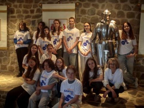Projekt "Czas na audiobooki. Młodzieżowe Studio Nagrań, na start!" na zamku w Muszynie. 18.05